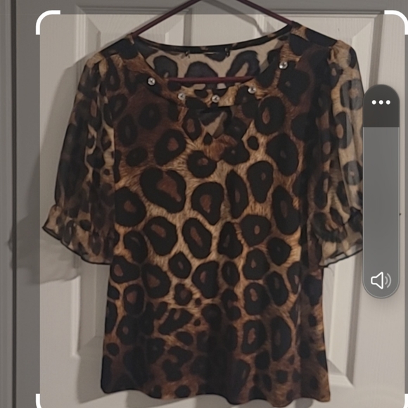 Women's small Adele and May leopard print top - Picture 2 of 4